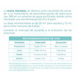 Plata Coloidal 1 Litro 10-15 ppm
