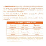 Oro Coloidal 1 Litro 5 ppm