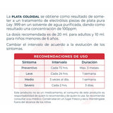 Plata Coloidal 1 Litro 100 ppm
