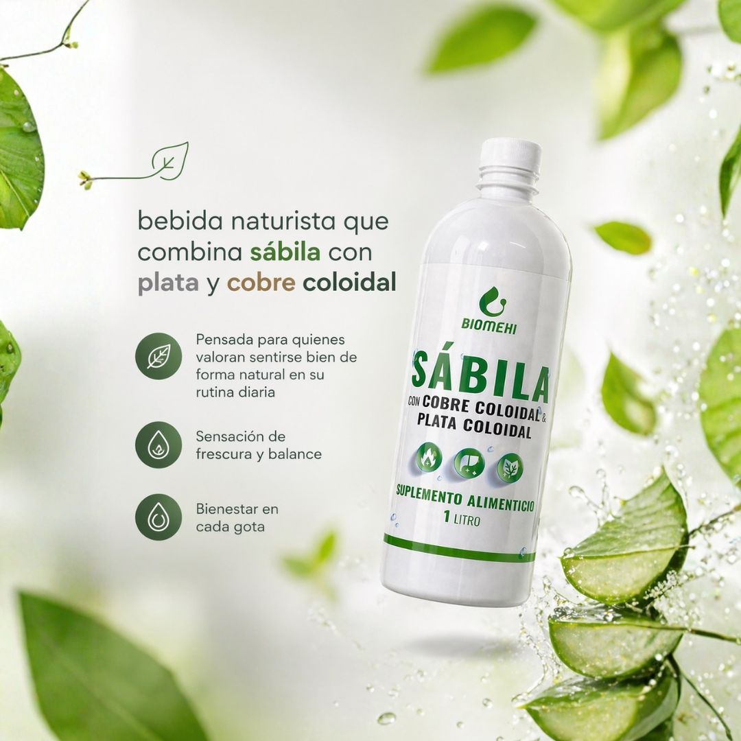Sábila con Cobre Coloidal y Plata Coloidal