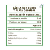 Sábila con Cobre Coloidal y Plata Coloidal