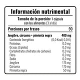 Cápsulas de Jengibre + Curcuma y Pimienta Ngera
